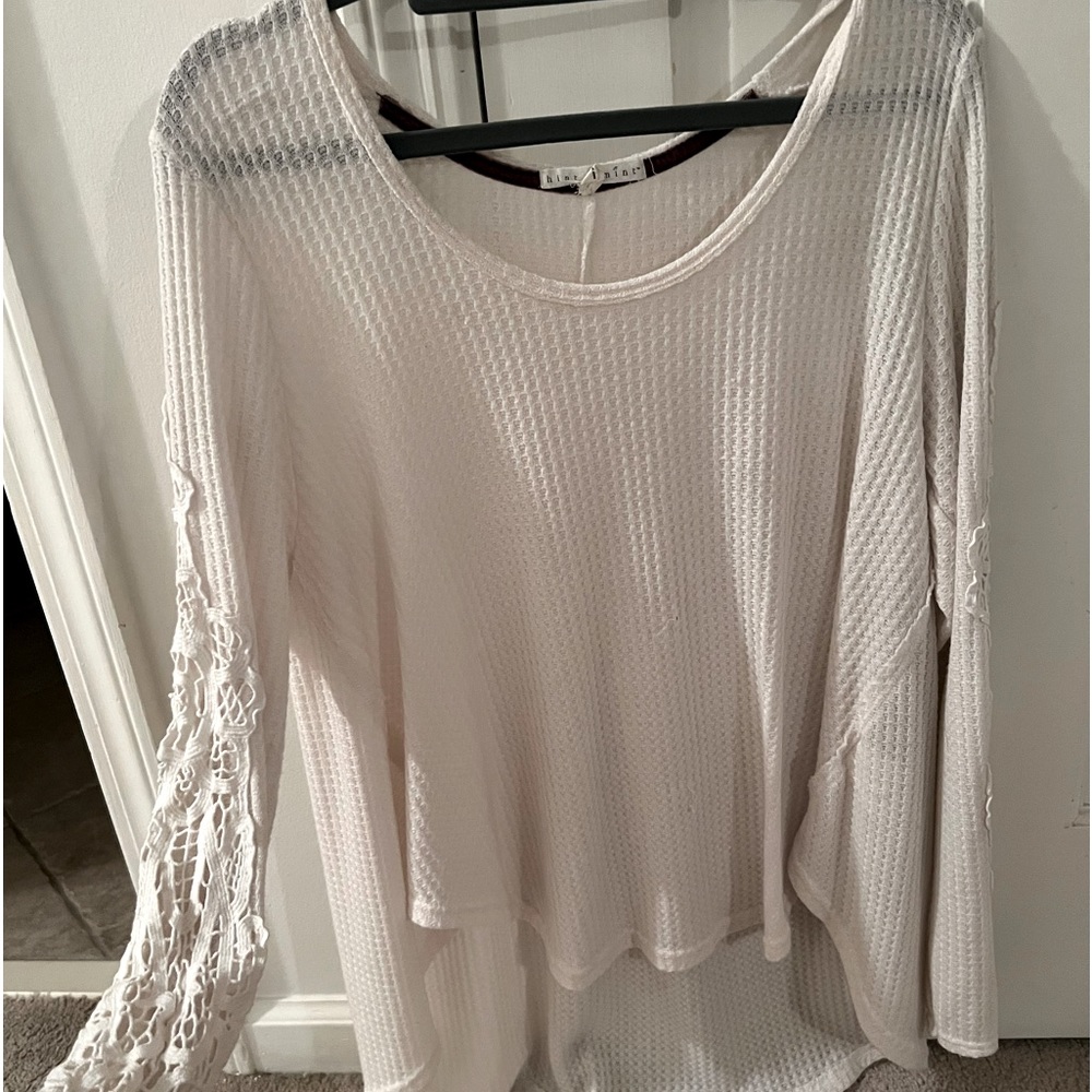 Long sleeve white blouse